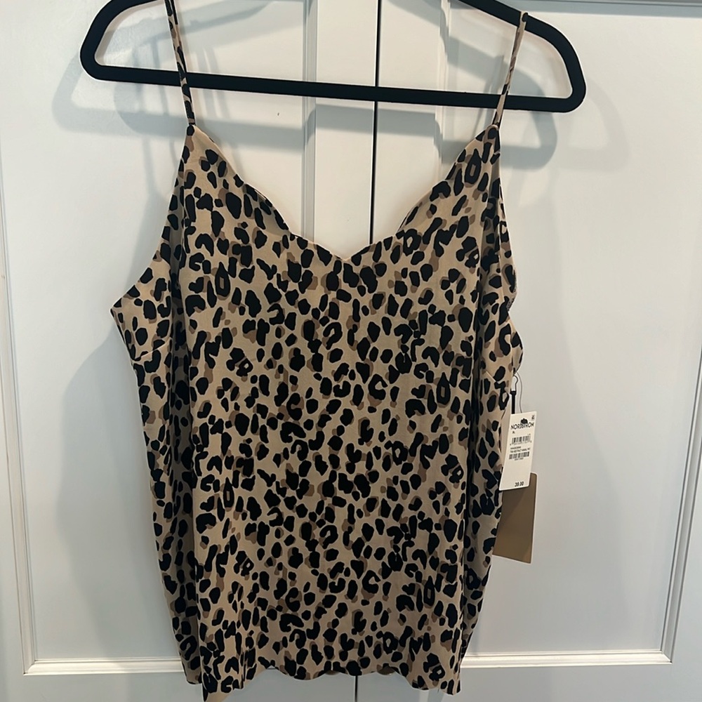 Halogen leopard print camisole